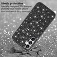 thumbnail image 4 of Compatible with Samsung S24 FE Case Glitter Shockproof, Samsung Galaxy S24 FE Phone Case Bling Sparkly TPU and PC Silicone Shiny Girl Women Thin Protective Cover (Black), 4 of 14
