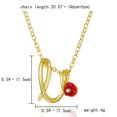 thumbnail image 2 of Jusqu'à 65% de Réduction sur les Colliers SMihono pour Femmes, Collier Lettre Rose avec Strass, Pendentif Rétro en Anglais, 2 of 2