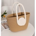 thumbnail image 4 of Kukuzhu Beach Bag for Women Handwoven Tote Bag Large Stylish Handbag Shoulder Bag for Travel Vacation, 4 of 6
