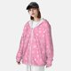 thumbnail image 3 of Fotbe Snowflake pink backgrounds Chaqueta con Protección Solar UPF 50+ para Hombre y Mujer, Camisa con Capucha y Bolsillos-Small, 3 of 7