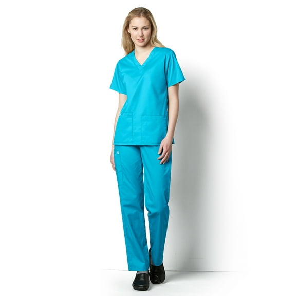WonderWink WonderWORK V-Neck Top Scrub Top