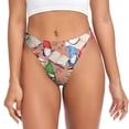thumbnail image 1 of Balery Gnomes Books Tea Cups Tangas de Algodón para Mujer con Estampado – Ropa Interior Sexy, Transpirable, G-string-XX-Large, 1 of 6