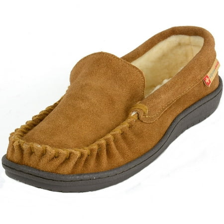 alpine shoes slippers swiss walmart shearling moccasin sabine suede slip womens