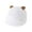 01_White, variant on Lroveb Baseball Caps for Girls Toddler Boy Cap Baby Sun Soft Girl Cute Bear Ear Hat Kid Summer Hats Infant Visor Hat