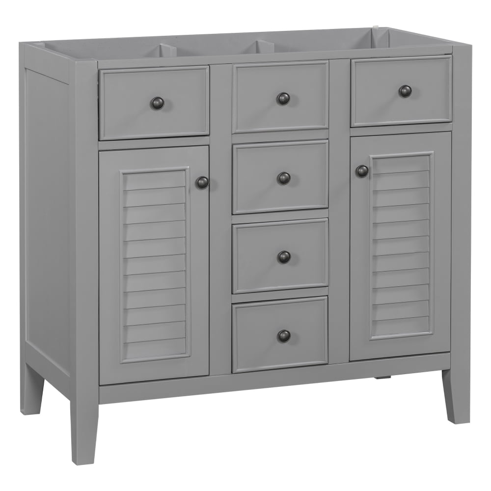 36 Inch Bathroom Vanity without Ceramic Basin,Bathroom Sink Vanity
