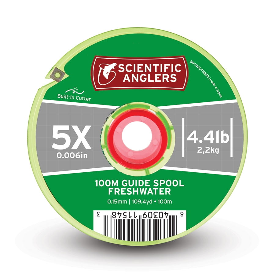 CLOSEOUT 5 SPOOLS SCIENTIFIC ANGLERS FRESHWATER TIPPET 4X 