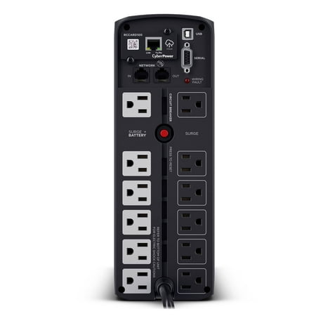 CyberPower - PFC Sinewave Series 1500VA Battery Back-Up System - Black