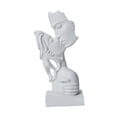 thumbnail image 3 of Escultura de beso de pareja, adorno artesanal, regalo para novia, figura de amor novedosa. Blanco, 3 of 9