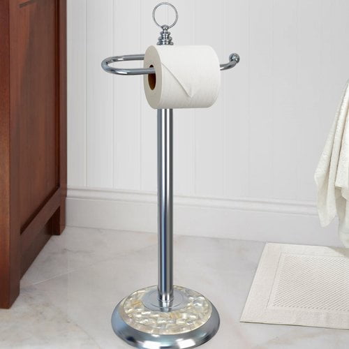NU Steel Freestanding Toilet Tissue Holder