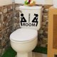 thumbnail image 5 of Adhesivo de 10 * 7 cm - Mural - Inodoro - Lavabo - Baño - WC - Entretenimiento Puerta de baño divertida - Decoración del hogar Letrero de baño pequeño Pegatinas de pared extraíbles TUNC Sencillez, 5 of 5