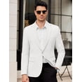 thumbnail image 2 of COOFANDY Men's Casual Stylish Blazer Elegant Solid Suit Jackets Slim Fit Sport Coats for Wedding Prom Party, 2 of 6