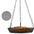 thumbnail image 2 of Bird Feeding Tray Feeding Platform Rustproof Weatherproof 18X18X4Cm Black, 2 of 8