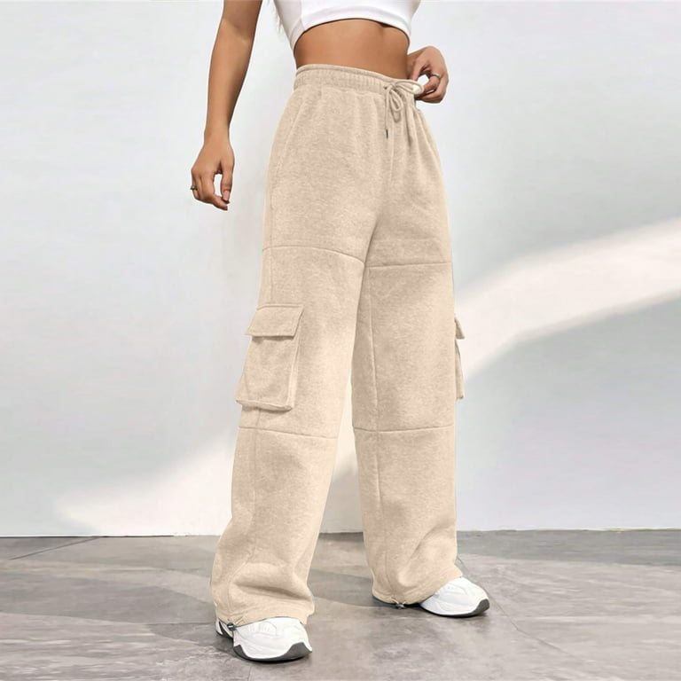 Dorkasm Women s Sweatpants Cinch Bottom High Waisted Ladies Joggers Tapered straight leg Lounge Pants Women Long Funny with Pockets Sweat Pants for Women Beige 2XL Walmart