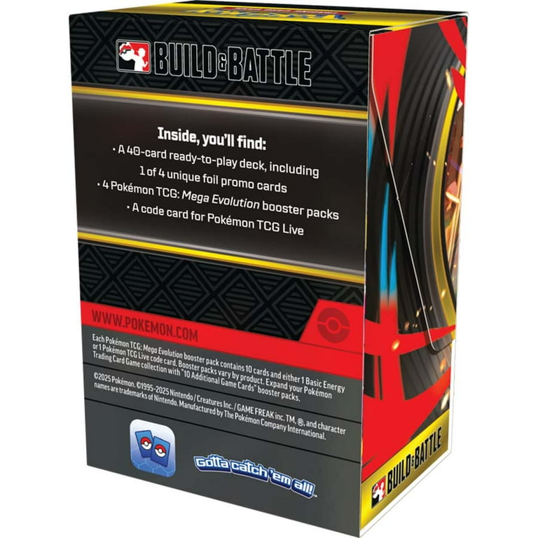Pokmon Mega Evolution ME1 Build & Battle Box Cards, 40-card deck -  Walmart.com