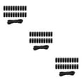 thumbnail image 1 of Justharion 20pcs Plastic Cord Locks End Spring Loaded Slider + Bungee Cord Style Black Style 2 3Set, 1 of 6