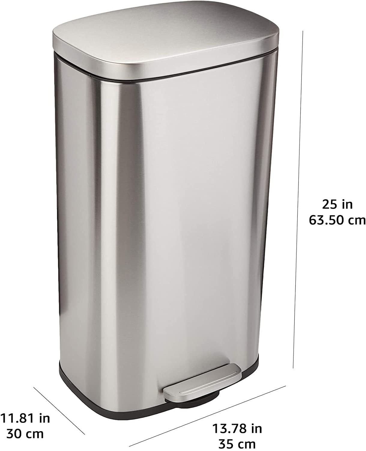 Kitchen trash can step open