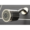 thumbnail image 3 of Kingston Brass KBX8136CML Manhattan Three-Handle Tub and Shower Faucet, Polished Nickel, 3 of 5