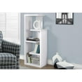 thumbnail image 3 of Monarch Specialties Contemporary Display Shelf In White Finish I 2466, 3 of 4