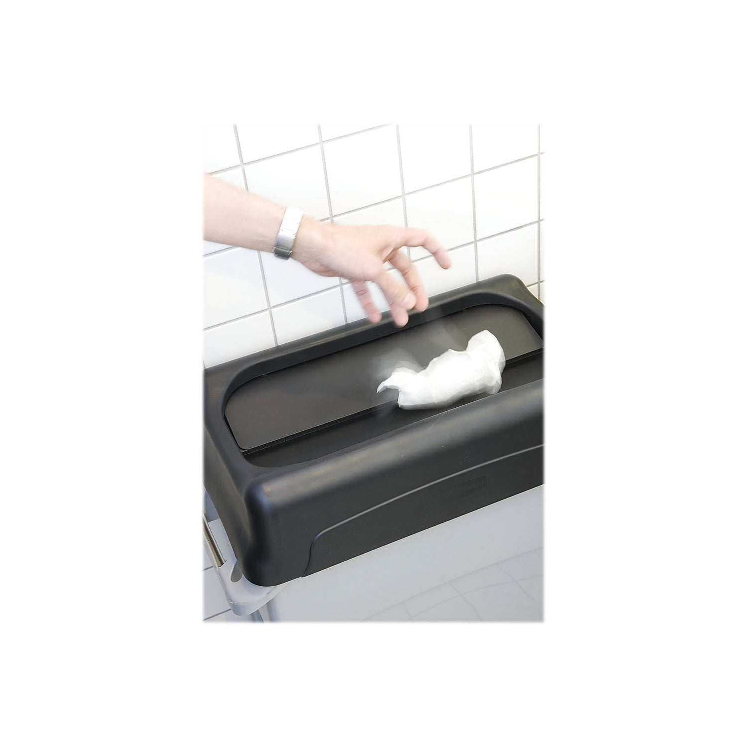 Garbage シングル WASTE/COV-52qt-SWING TOP- BLACK - Lee Distributors