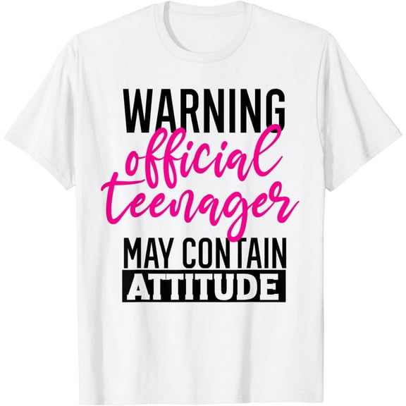 Warning Official Teenager 13th Birthday 13 Year Old Boy Girl T-Shirt