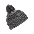 thumbnail image 2 of Gravity Threads Kids Beanie 4 Tone Fun w Pom- Grey/Black, 2 of 4