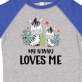 thumbnail image 4 of Inktastic Zebra My Nanny Loves Me Boys or Girls Toddler T-Shirt, 4 of 5