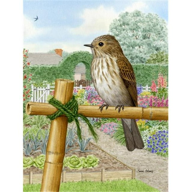 Carolines Treasures ASA2100CHF Tacheté Flycatcher Drapeau Toile Maison Taille