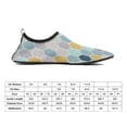 thumbnail image 3 of Geometric Hexagon Blue Grey Yellow Print Pattern Water Shoes Beach Slip-on Shoes for Men Women Swim Pool Yoga Surfing Sneakers Quick-Dry Sports Barefoot Shoes, 3 of 5