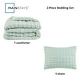 thumbnail image 7 of Mainstays 2-Piece Seersucker Comforter Set, Green Sage, Twin/TXL, All Ages, Unisex, 7 of 7
