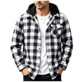 thumbnail image 2 of Shirts for Men Xunlbb Men's Plaid Flannel Long Sleeve Shirt - Button Down Collar Casual Top with Chest Pocket, Size S-2XL, 2 of 9