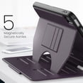 thumbnail image 4 of Designed for iPad 10th Gen 2022 / iPad (A16) 11th Gen 2025 with Strong Magnetic Cover/Pencil Holder/Multi-Angle Stand/Card Slot, Stylish Shockproof Protective PU Leather Cover, Purple, 4 of 8