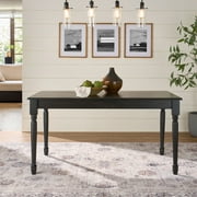 Better Homes and Gardens Autumn Lane Farmhouse Dining Table, Black Finish (Table only)