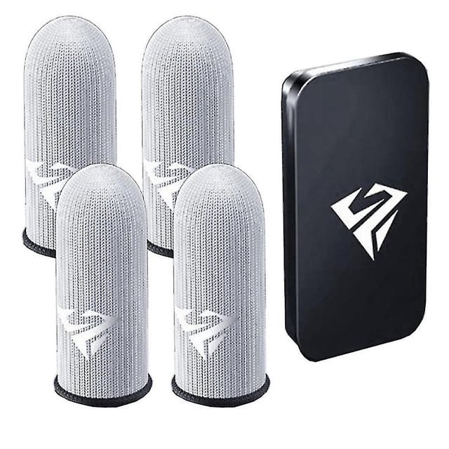 pares de fundas para dedos para juegos, cubierta para la yema del dedo, pulgar para juegos móviles con cajas de almacenamiento