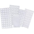 thumbnail image 1 of Almohadillas de goma para parachoques - 214 unidades de almohadillas de silicona adhesivas transparentes, 1 of 5