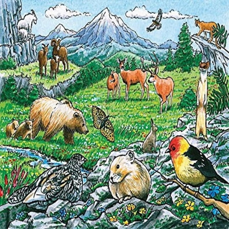 Cobble Hill - Rocky Mountain Wildlife - 35 Piece Tray Puzzle