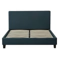 thumbnail image 1 of Base con Cabecera para Cama de Madera Ilios Innova Matrimonial Lino Verde, 1 of 6