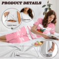 thumbnail image 6 of DISNIMO Strawberry Printed Women's Short Sleeve Pajama Sets Comfy Sleepwear Soft 2 Piece Pjs Set Summer Tops and Capri Pant, S, 6 of 7