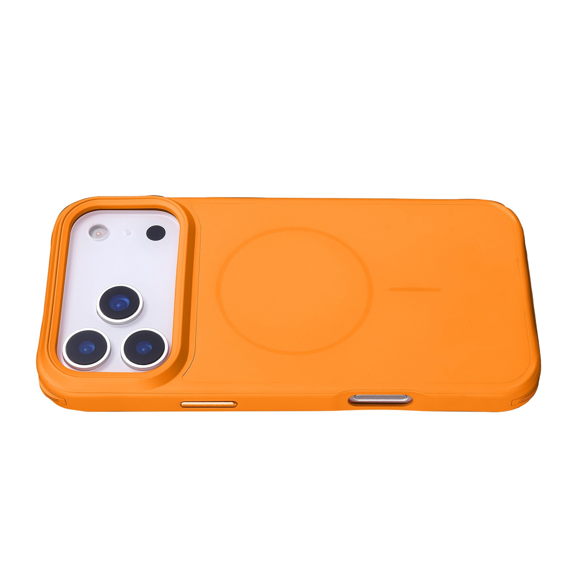 Ultra-Slim Silicone Case with MagSafe Support for iPhone 17 Pro - Orange