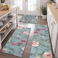 thumbnail image 2 of Pioneer Flower Floral Print Pattern Kitchen Rugs Sets Of 3,Kitchen Runner Rugs Non Skid Washable,Decorative Kitchen Floor Mats for Kitchen,Sink,Laundry,17"x30"+ 17"x47" + 17"x59", 2 of 6