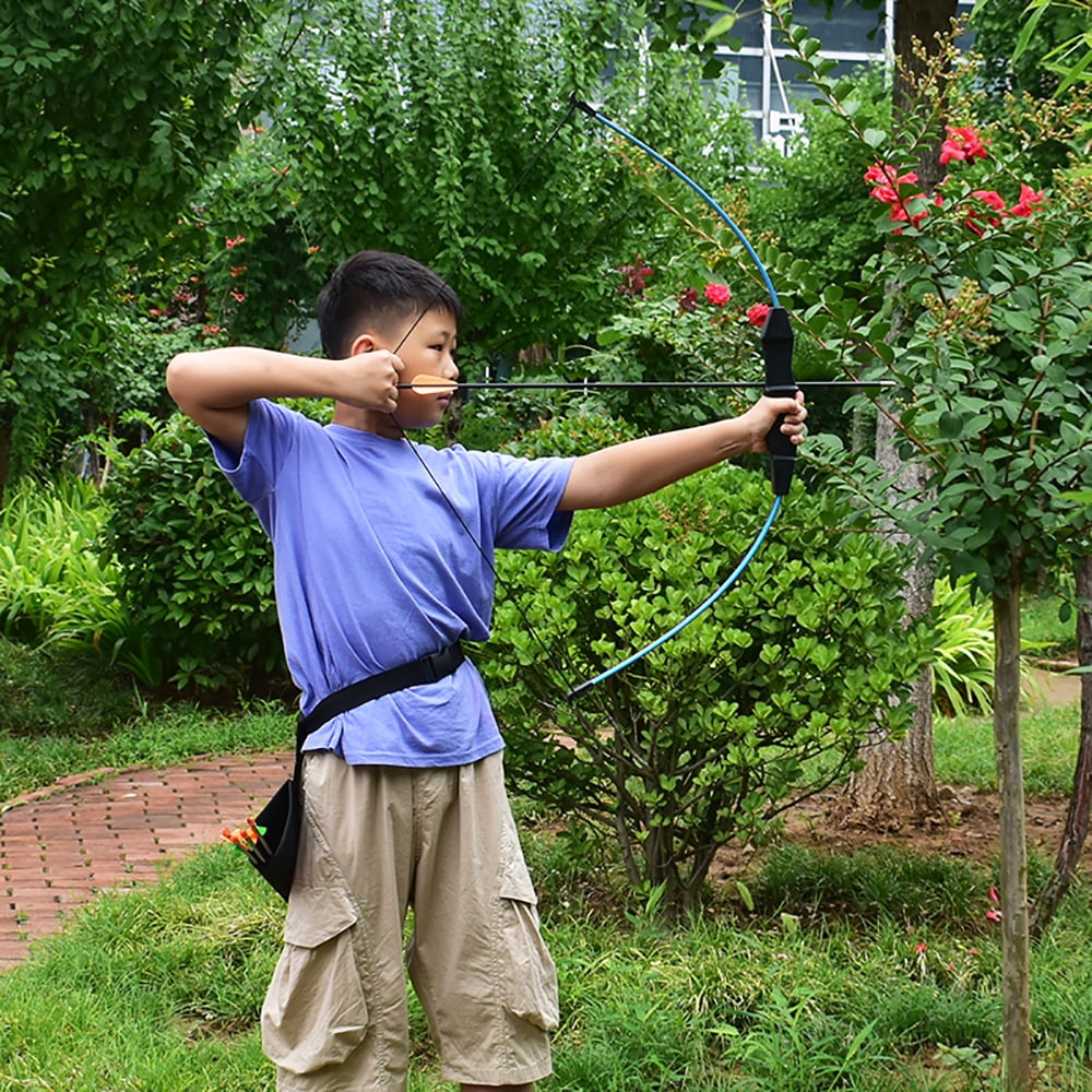Runzkzy Youth's Direct Pull Training Bow and Arrow Outdoor Archery Competition Equipment Competitive Sports Bow and Arrow