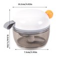thumbnail image 4 of Mini Garlic Chopper Grinder Adsorbable Machine Crusher Portable Pull ABS Stainless Steel Masher Food Handheld for Fruits Meat White, 4 of 9