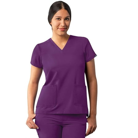 

Adar Addition Scrubs For Women - Modern V-Neck Scrub Top
