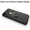 thumbnail image 2 of Attom Tech Transparent Phone Ring Holder Grip 360 Degree Free Rotation, Clear Cell Phone Finger Ring Kick-Stand Compatible with iPhone X 8 7 Plus 6S 6 5s 5 SE, Galaxy S9 S8 S7 S6 Edge (Black, 2 of 8