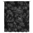 thumbnail image 2 of Elephant Tiger Leopard Sheer Curtains 63 Inches Long, Vintage Tropical Plants Animals Light Filering Curtains, Breathable Simi Curtain Privacy Drapes for Living Room Bedroom Window Treatment, 2 of 9