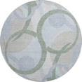 thumbnail image 2 of Addison Rugs Mayfield Premium Machine Washable Transitional Geometric Sage Round Rug, 8' x 8', 2 of 6