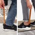 thumbnail image 2 of Premium Wooden Shoe Horn, 1 PCS Shoehorns Durable, 13" Long Handle Shoe horns, Lazy Shoe Helper Spoons for Seniors, Kids, Pregnancy, Men, Women, Birthday Gift, 2 of 8
