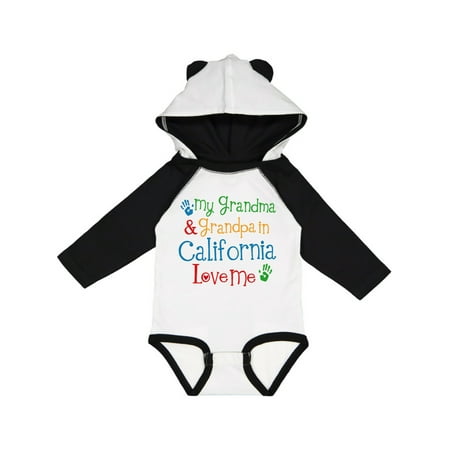 

Inktastic California Grandma Grandpa Love Me Gift Baby Boy or Baby Girl Long Sleeve Bodysuit