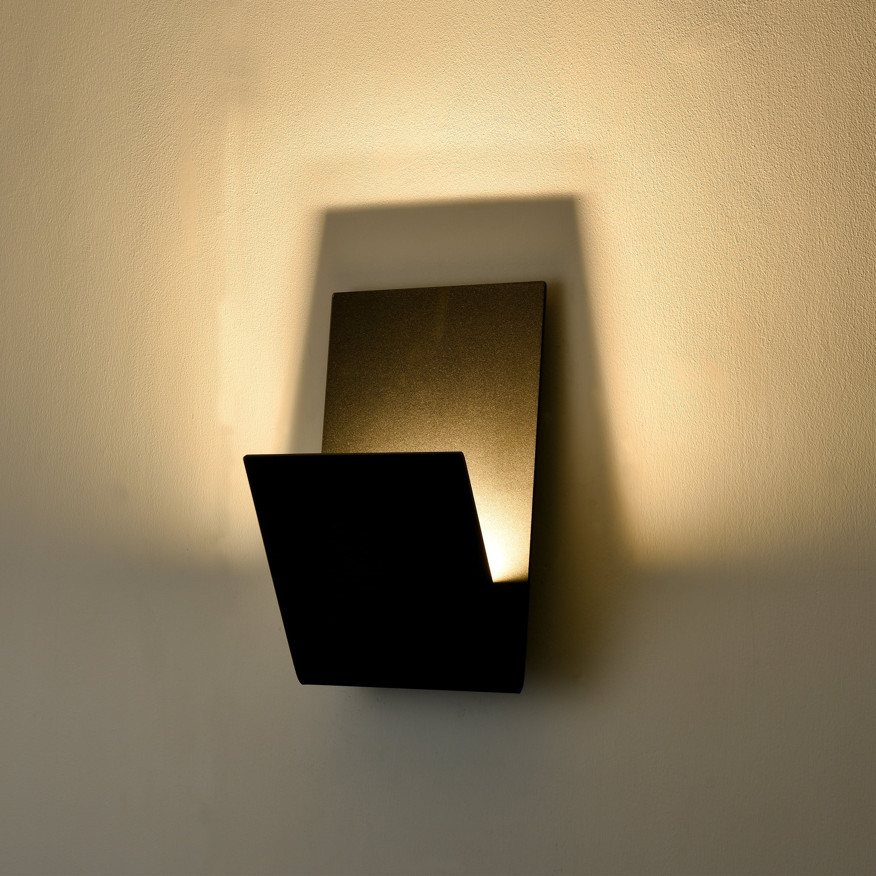 C Cattleya 11 in. Matte Black LED Outdoor Wall Light