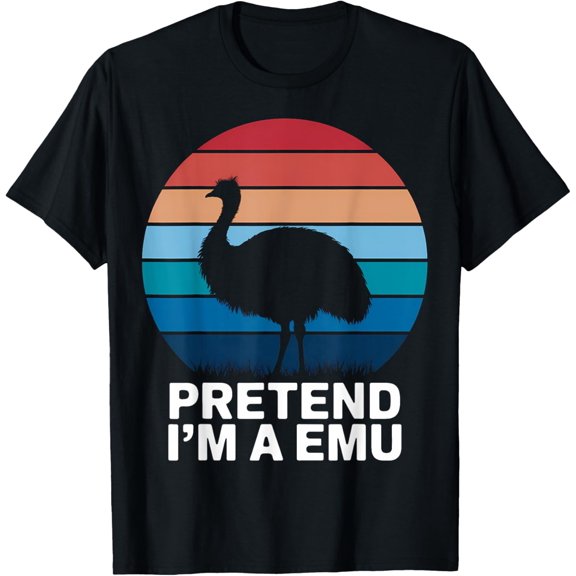 Crewneck Unisex Tee - Pretend I′m A Emu T-Shirt
