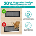 thumbnail image 2 of Floor Vent Covers 4x10inch Magnetic - 10 Pack Air Vent Filters Mesh Screen Dust Filter Vent Register Deflectors for Home, 2 of 6